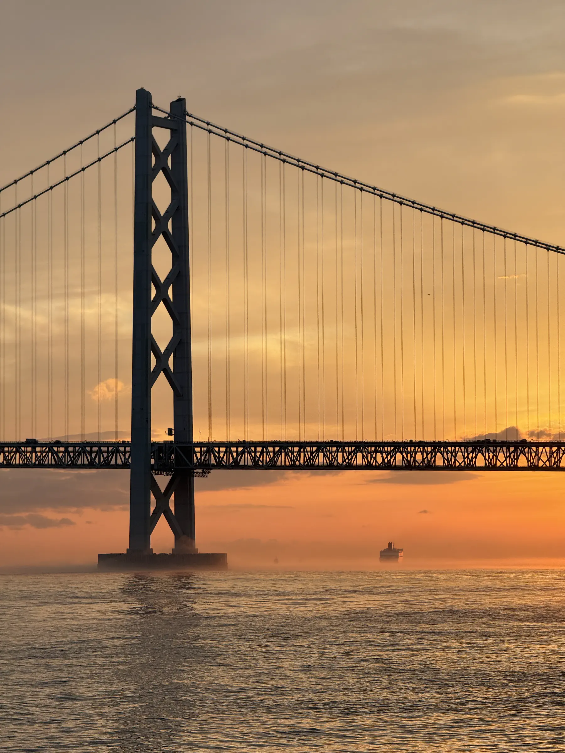 Akashi-Kaikyo Bridge by Night